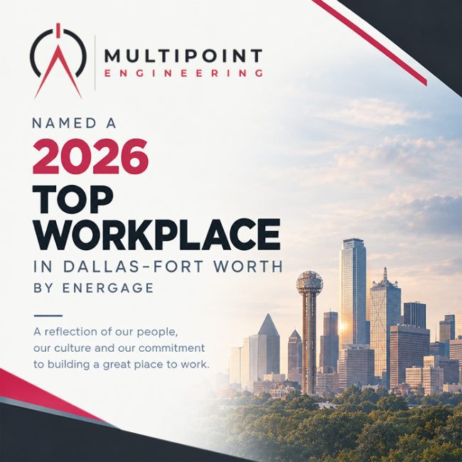 MultiPoint Engineering Named a 2026 Top Workplace in Dallas–Fort Worth